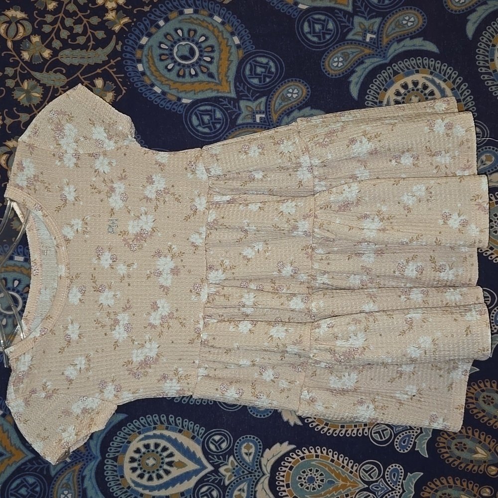 Paris Hilton Size 3T Peach Flower Dress